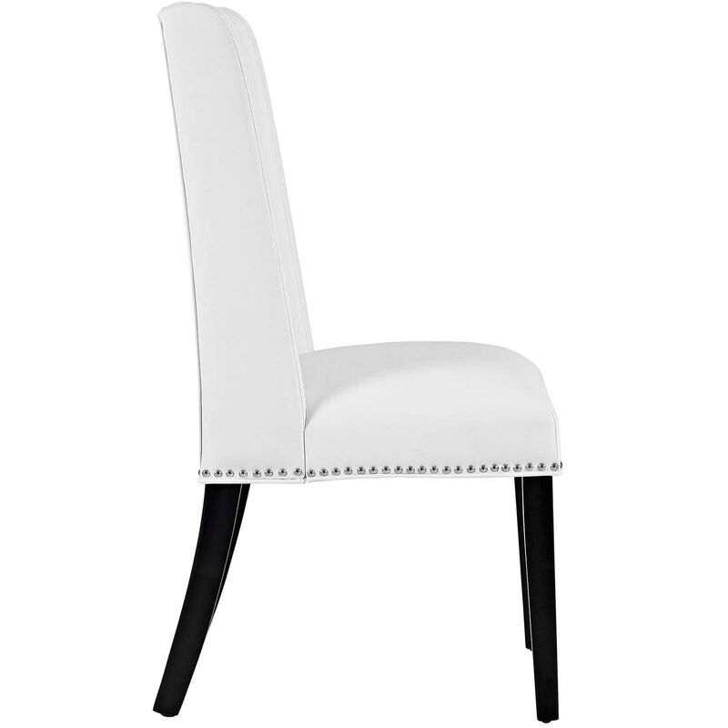 Baron Dining Chair Vinyl Set of 4-Benzara