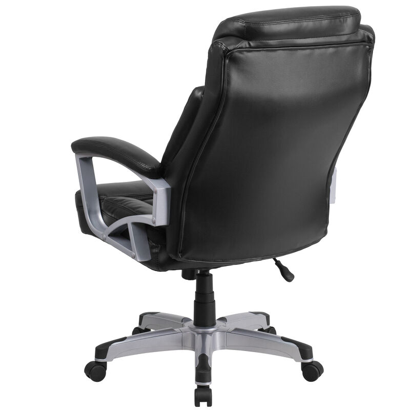 HERCULES Series Big & Tall 500 lb. Rated Black Fabric Executive Swivel Ergonomic Office Chair with Arms