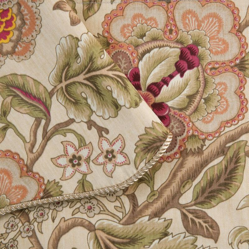 Ellis Curtain Regency Swag Shaped 3" Rod Pocket Valances for Windows 50" x 30" Antique