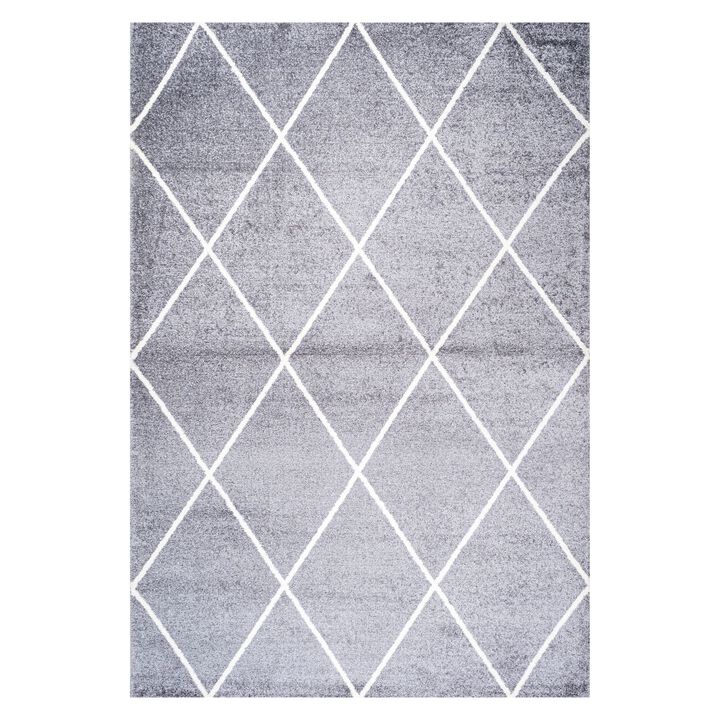 Cole Minimalist Diamond Trellis Area Rug