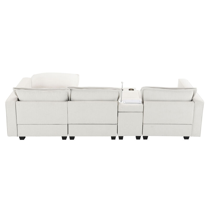 Merax 4-Seat Chenille Modular Sofa Couch