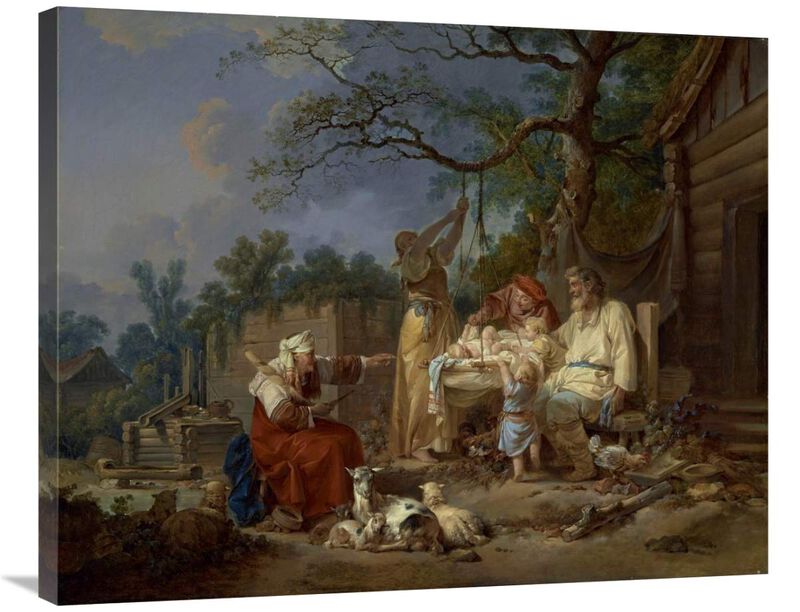 The Russian Cradle-Canvas Art-35x28