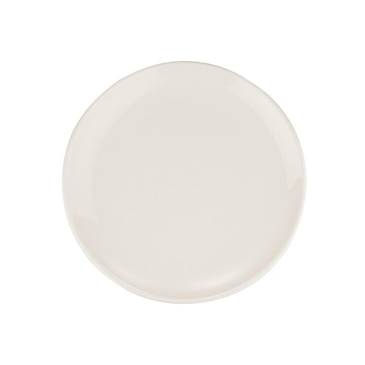 Gourmet dia.6.75" Round Warm White Porcelain Plate (Set of 4)