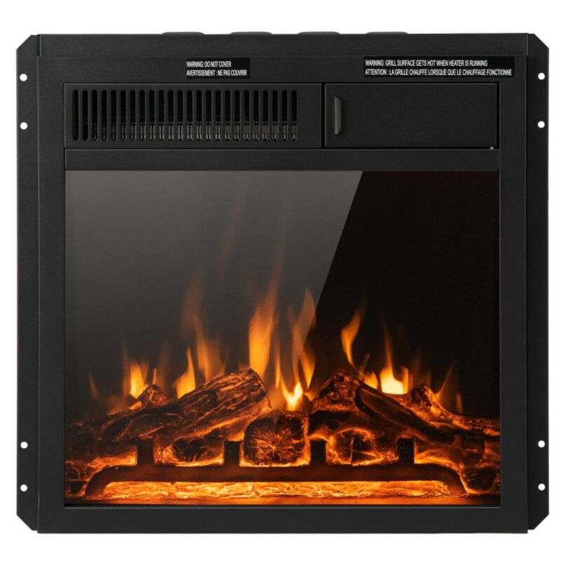 Hivvago 18/22.5 Inch Electric Fireplace Insert with 7-Level Adjustable Flame Brightness