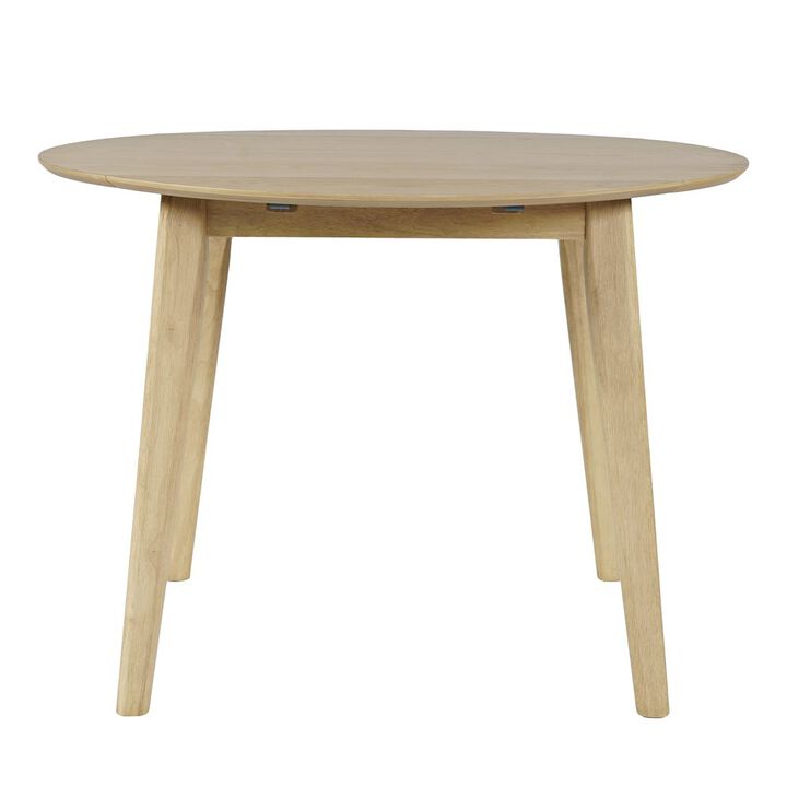 Jofran Percy 42 Contemporary Round Drop-Leaf Dining Table