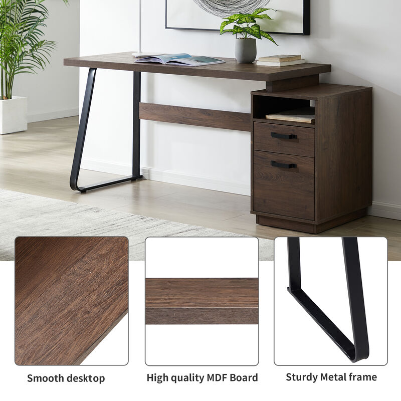 Merax Classical Home Office Computer Desk with Drawers