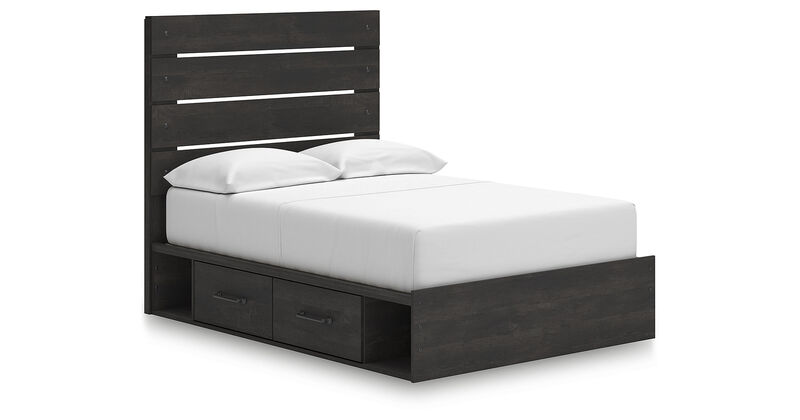 Delmorta Full Panel Storage Bed