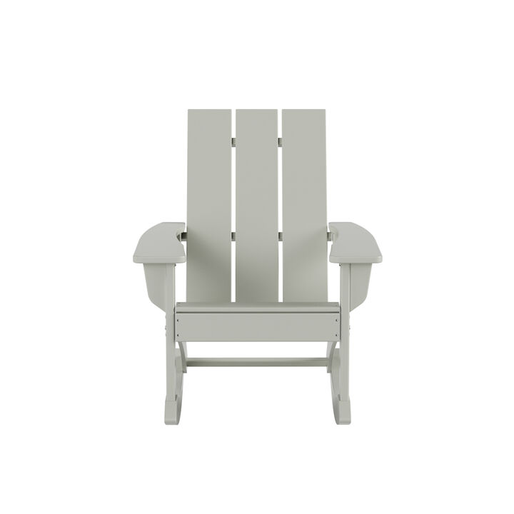 WestinTrends Modern Adirondack Outdoor Rocking Chair