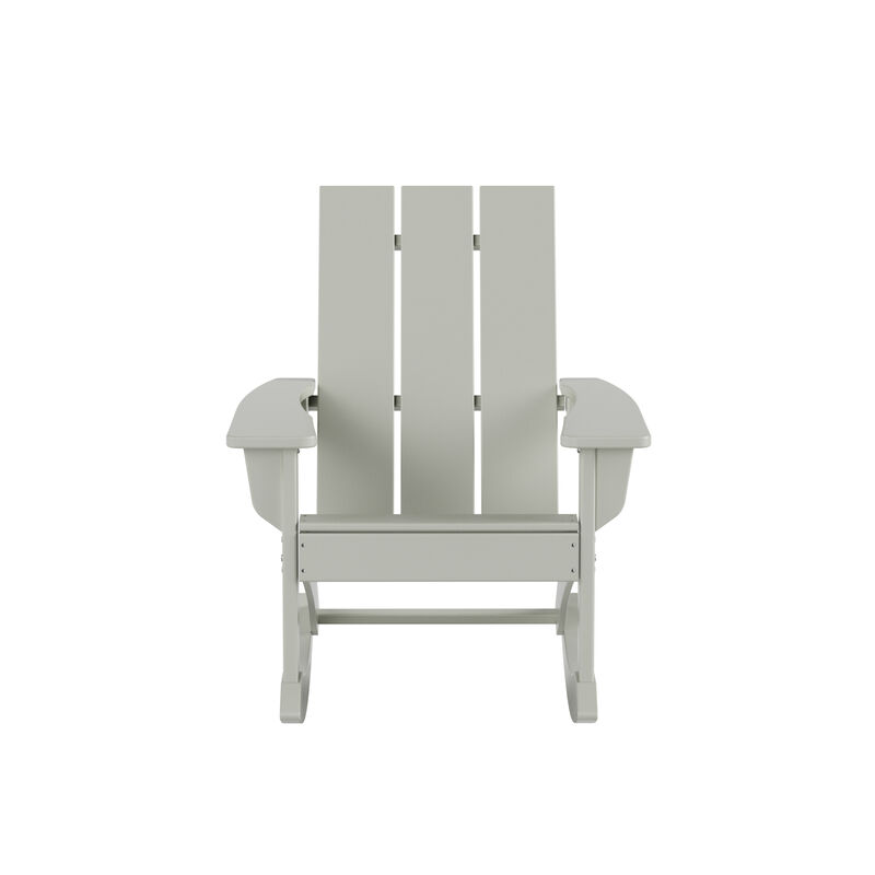WestinTrends Modern Adirondack Outdoor Rocking Chair