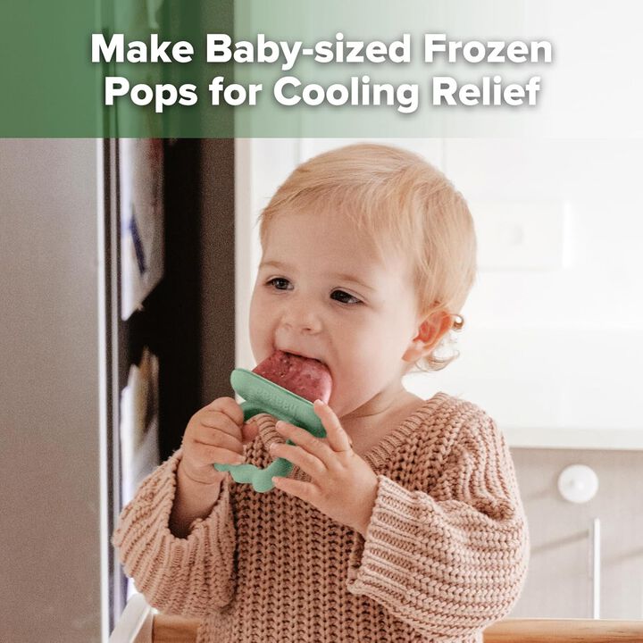 Silicone Popsicle Molds for Soothing Baby Teething with Breastmilk