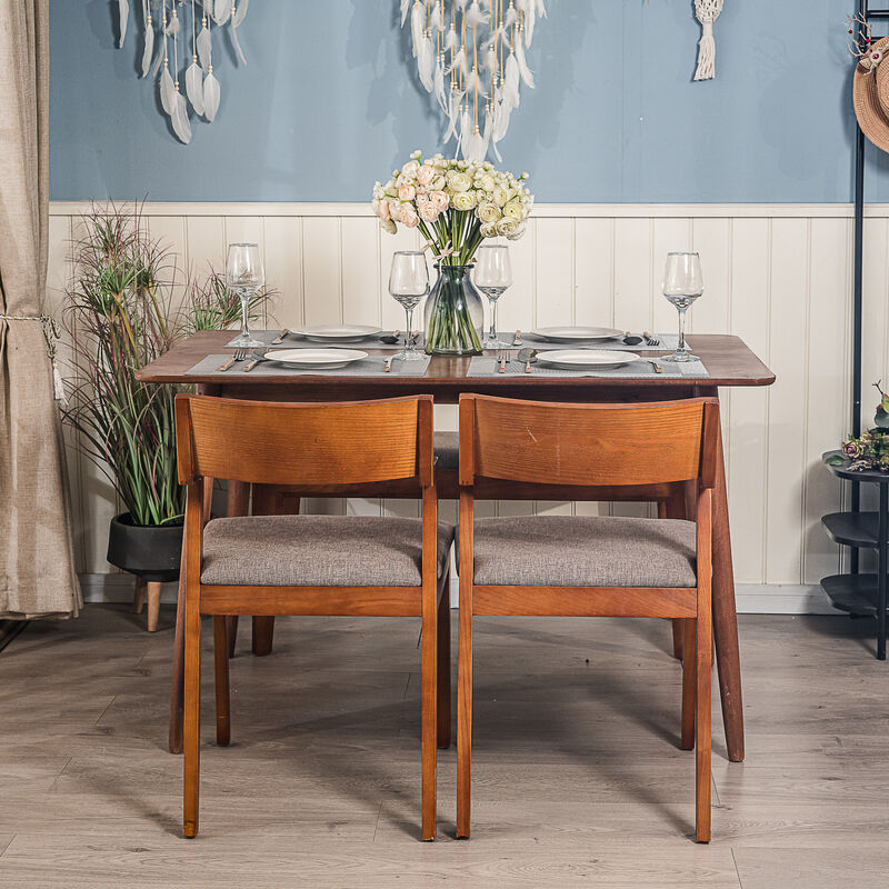 Dining Table for 4 People (L120 cm) Rectangular Wood
