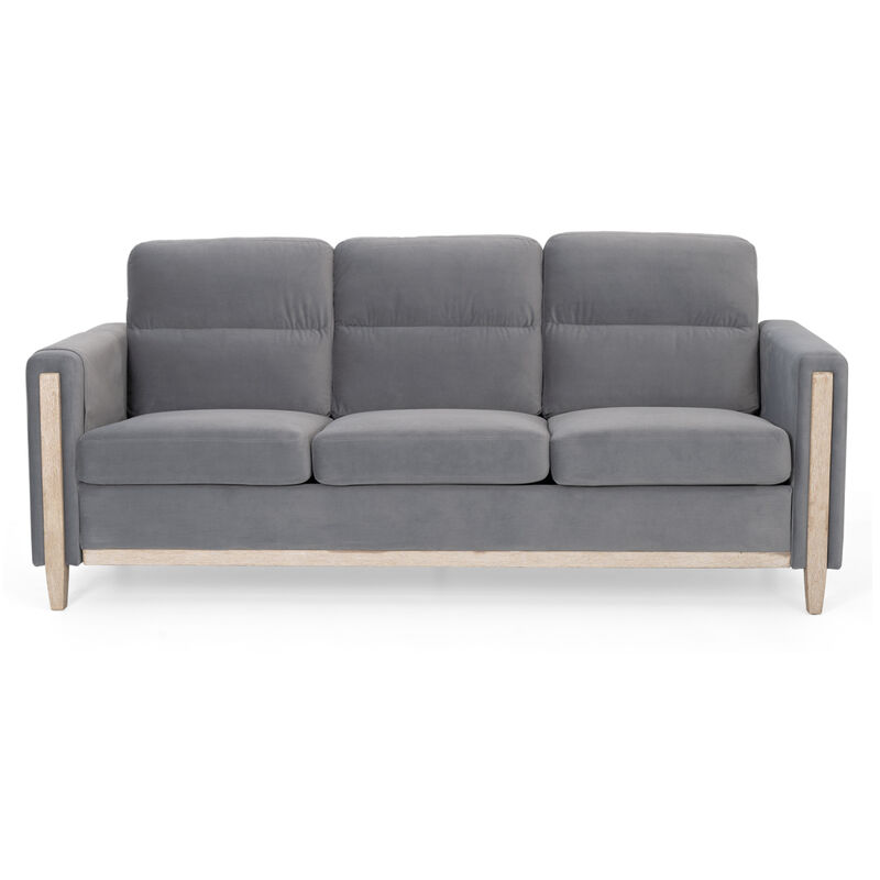 Durable Three-Seater Sofa with Soft Cushions