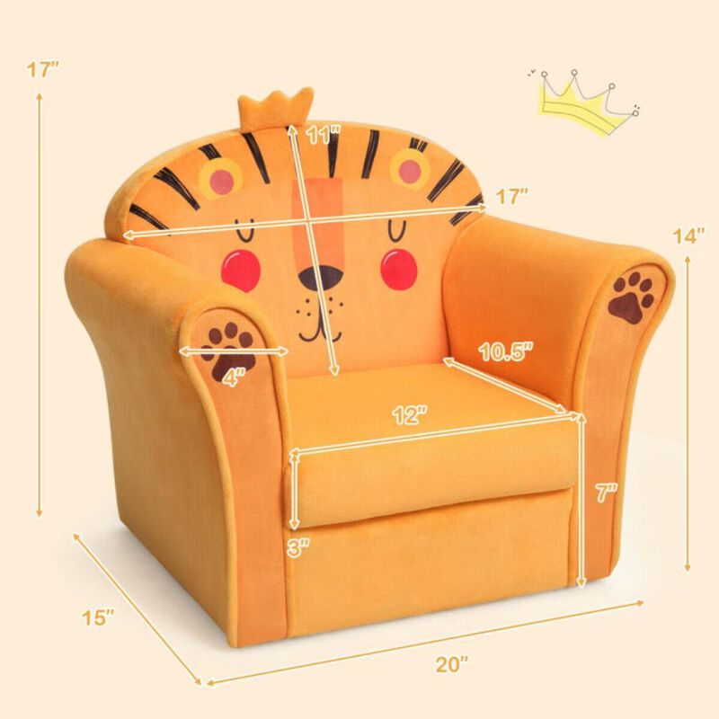 Hivvago Kids Astronaut Armrest Upholstered Couch