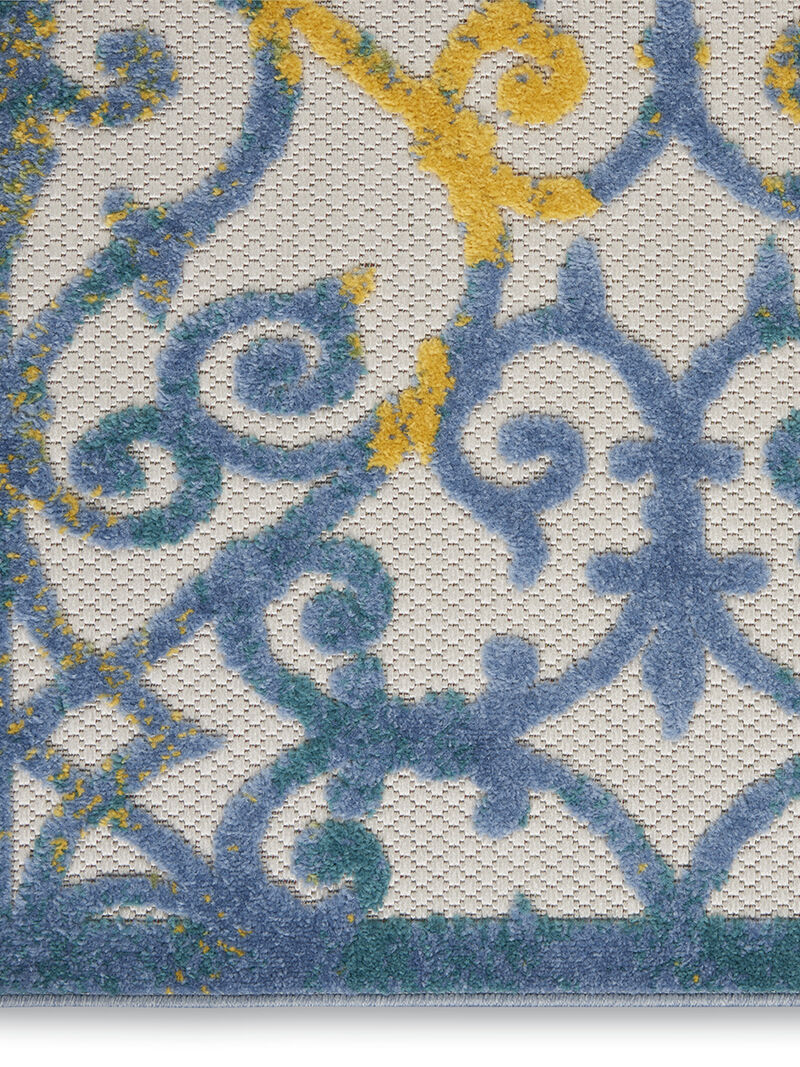 Aloha ALH21 Ivory/Blue 9' x 12' Rug