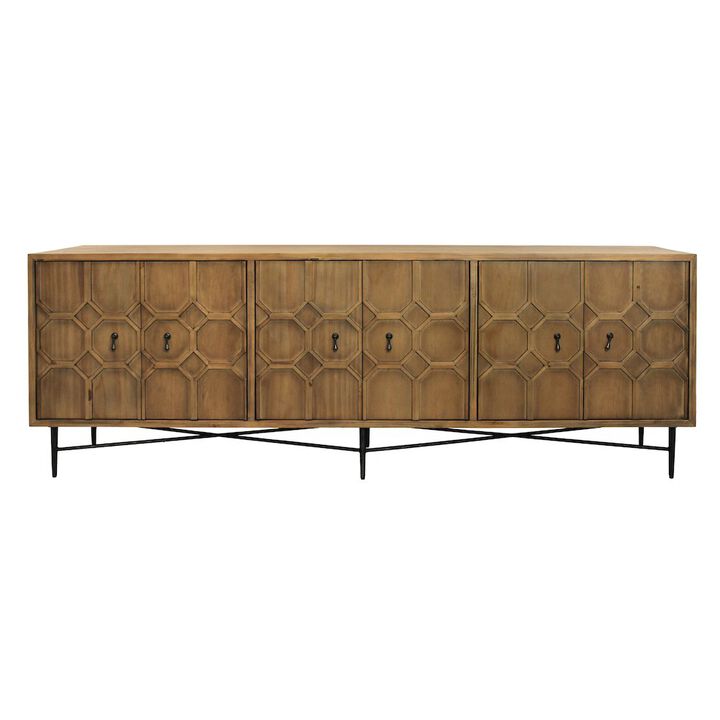 Alex Hamilton Samara 6-Door Sideboard - Natural