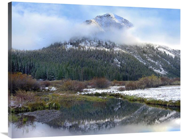 Phi Kappa Mountain and Summit Creek, Idaho-Canvas Art-40x30