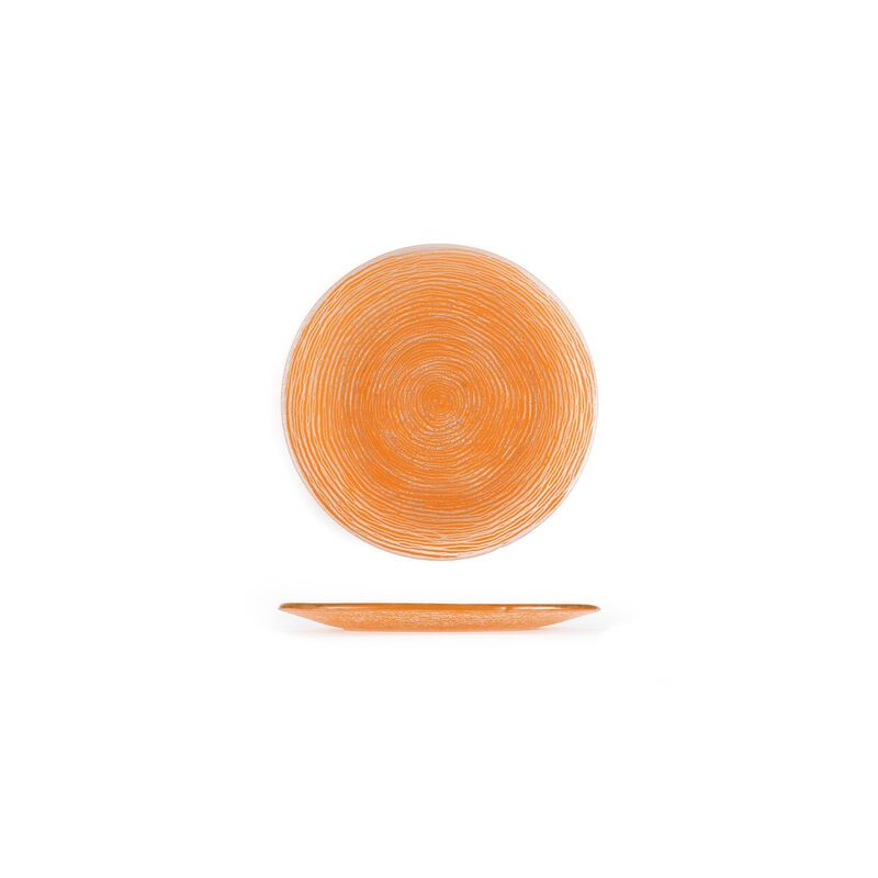 Glass Dinnerware dia.7.75" Round Glass Plate (Set of 2)