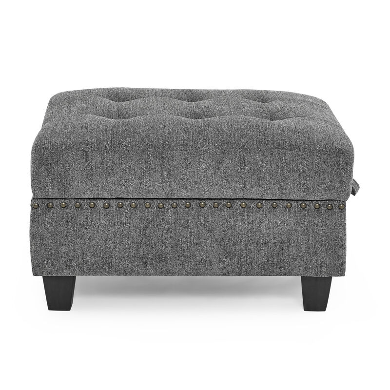 Modular U-Shape Sectional Sofa Set in Grey