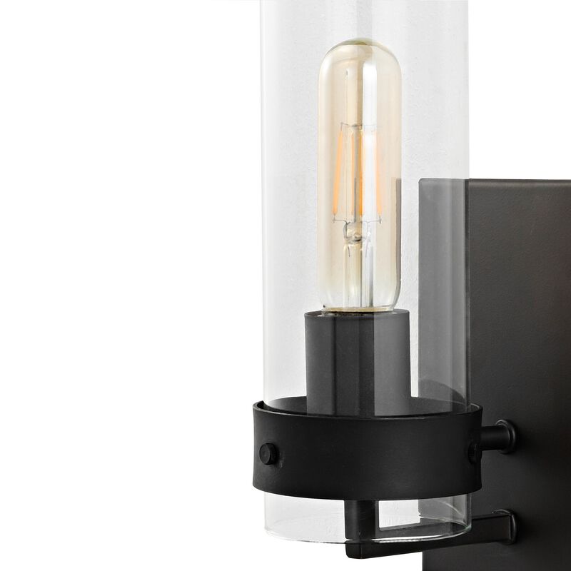 Harper Coastal Minimalist Iron/Glass LED Sconce (Set of 2)