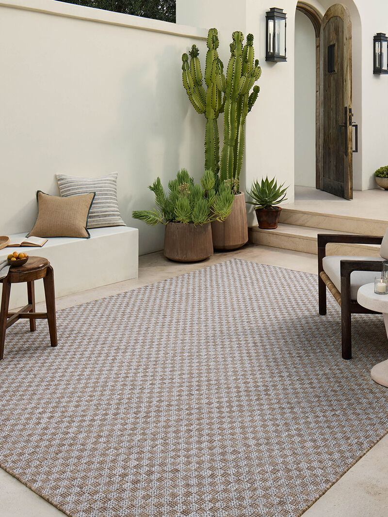 Topanga Natural/Silver 3'11" x 5'11" Accent Rug by Amber Lewis x Loloi