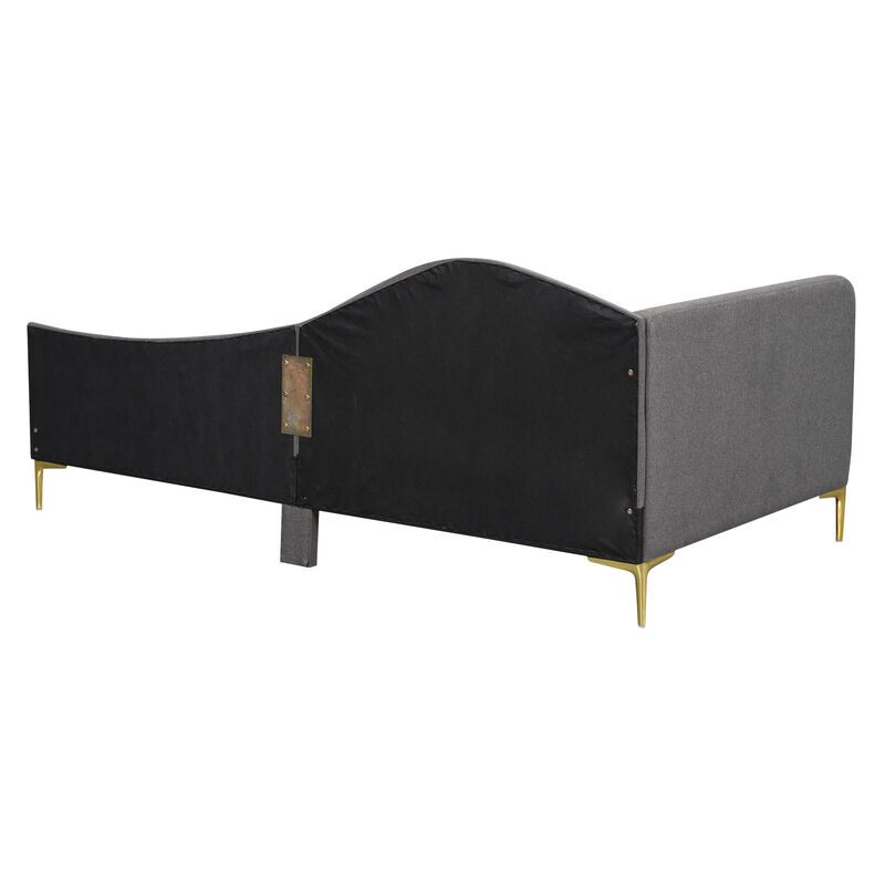 Merax Upholstered Daybed with Headboard and Armrest