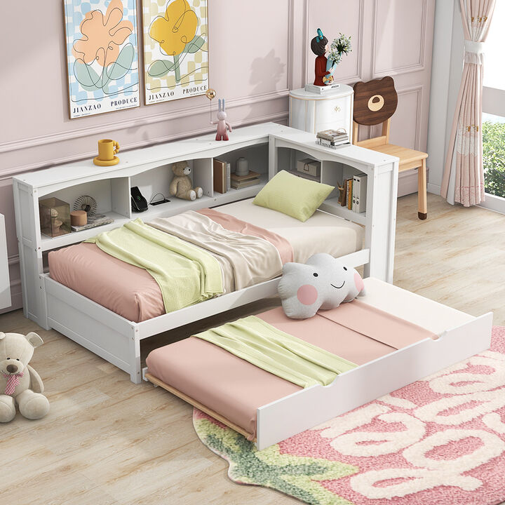 Merax Modern Daybed Bed with Storage and USB Ports