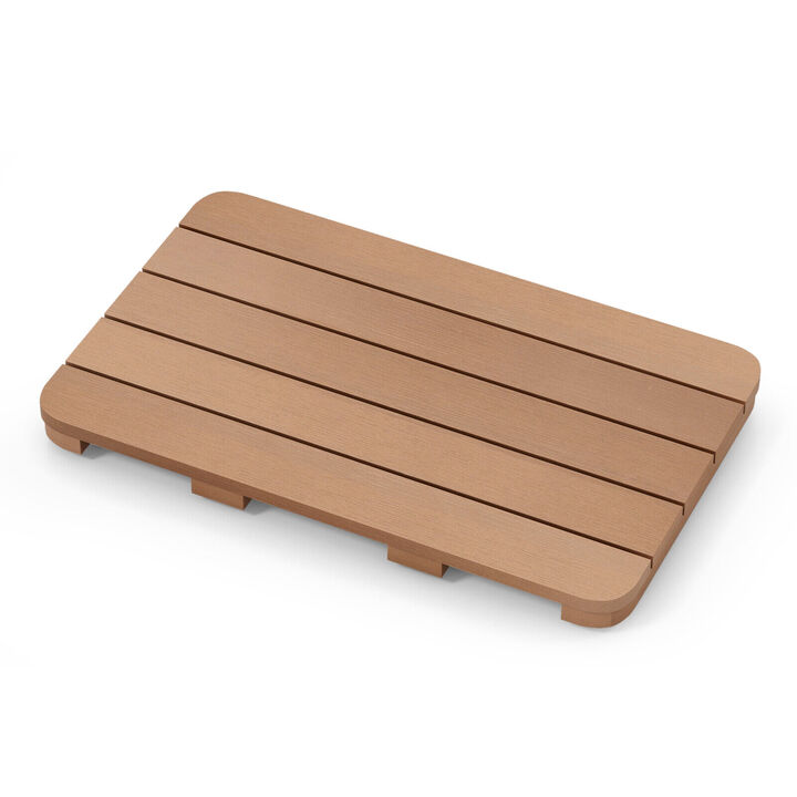 Waterproof HIPS Spa Shower Mat for Bathroom with Non Slip Foot Pads
