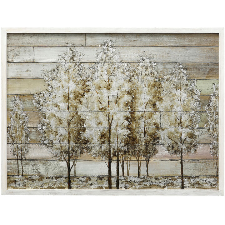 Wooden Grove Hand Painted Art