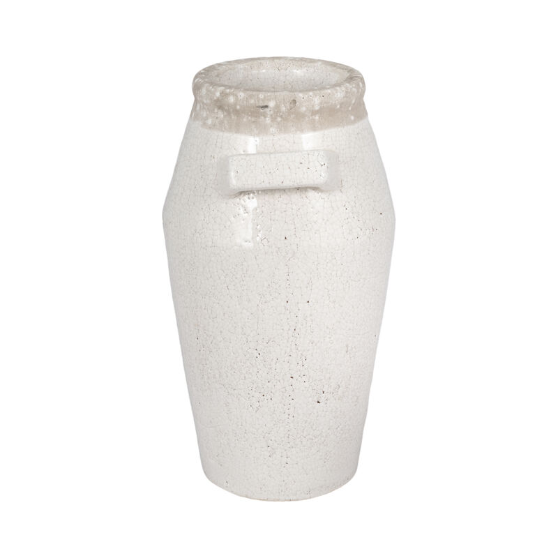 14" Ceramic Square Handle Vase