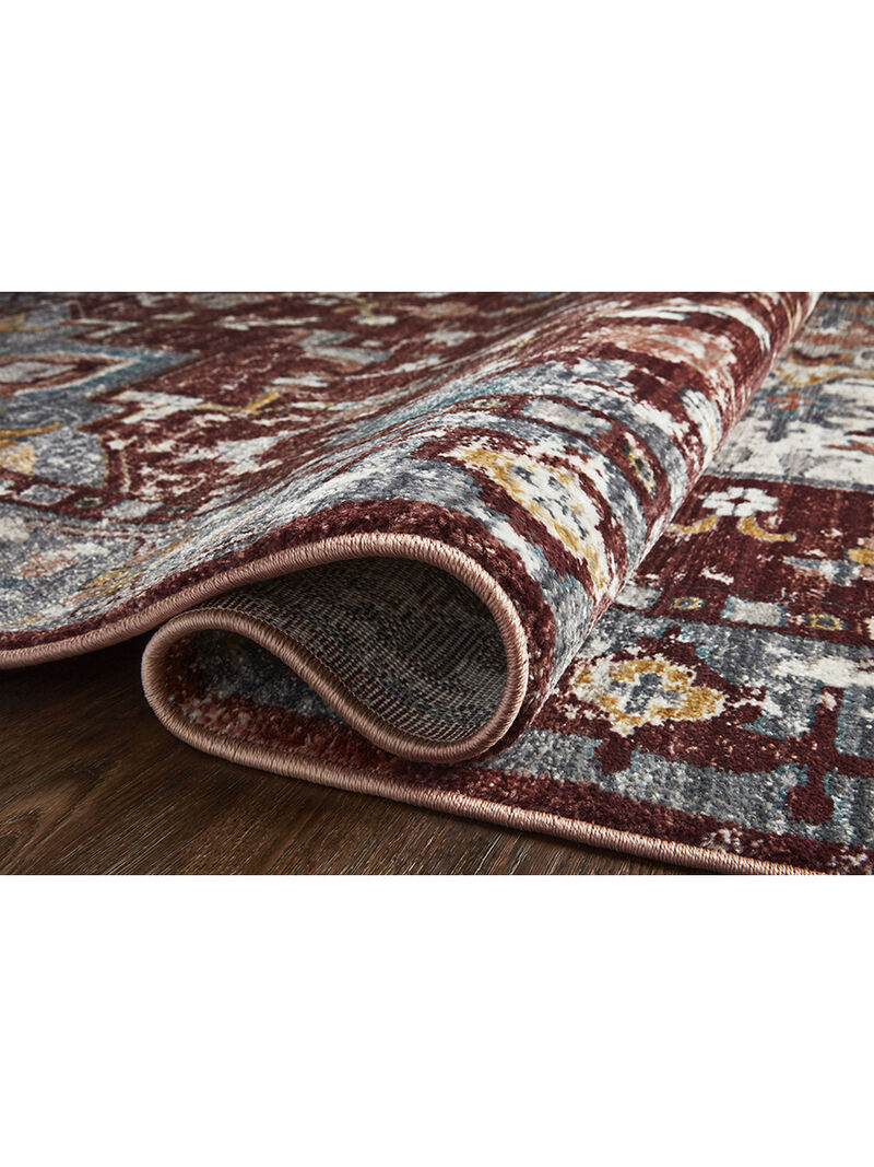 Samra SAM10 Brick/Grey 5'3" x 7'9" Rug