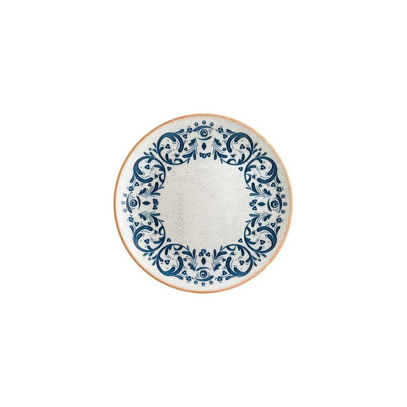 Viento dia.9" Round Decorated Porcelain Plate (Set of 4)