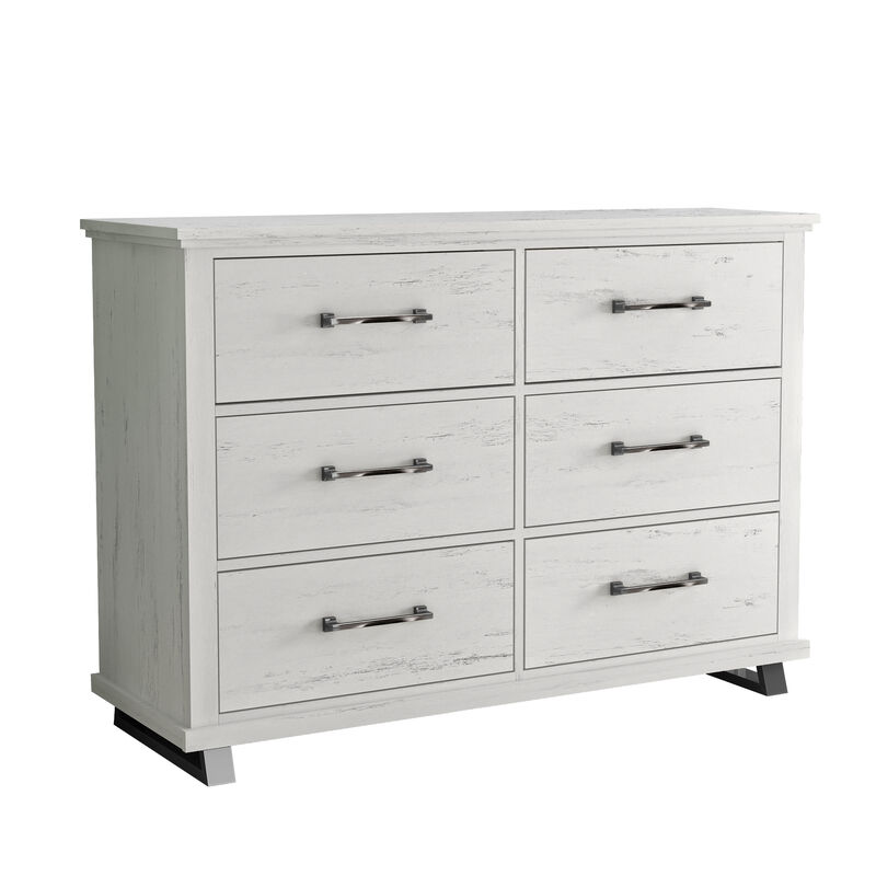 FESTIVO Spacious and Stylish 52" Extra-Wide 6-Drawer Dresser