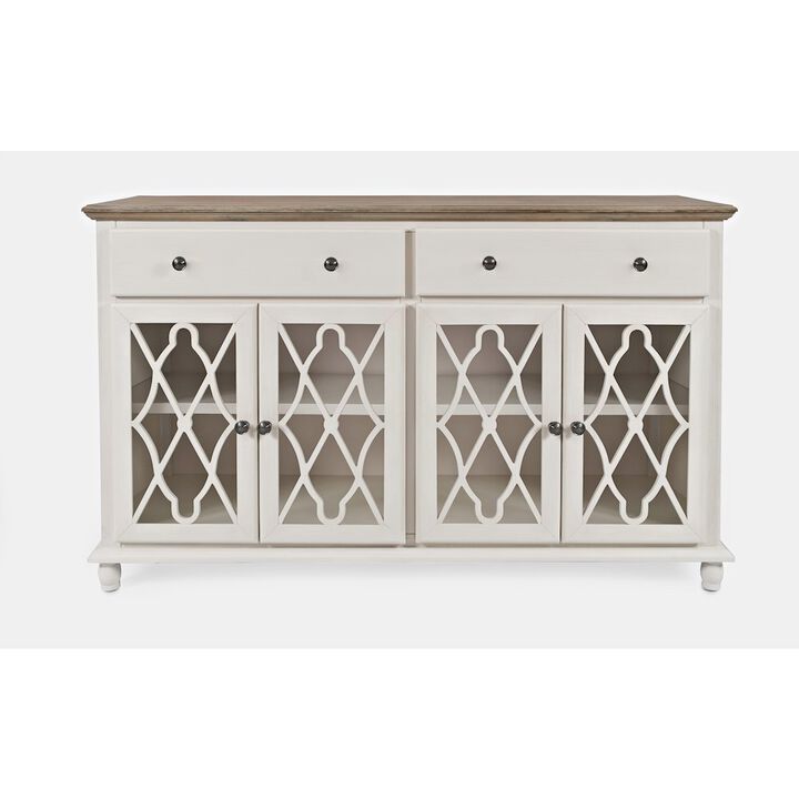 Jofran Aurora Hills Country Wire-Brushed 4 Door Accent Chest