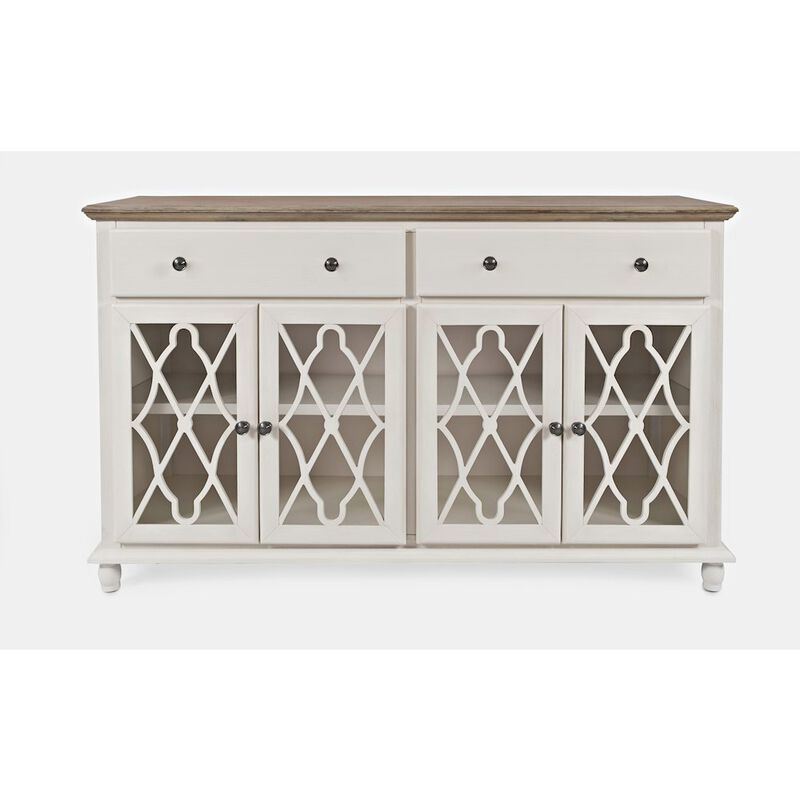 Jofran Aurora Hills Country Wire-Brushed 4 Door Accent Chest