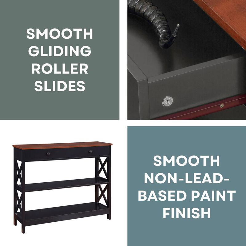 Convience Concept, Inc. Oxford 1 Drawer Console Table with Shelves