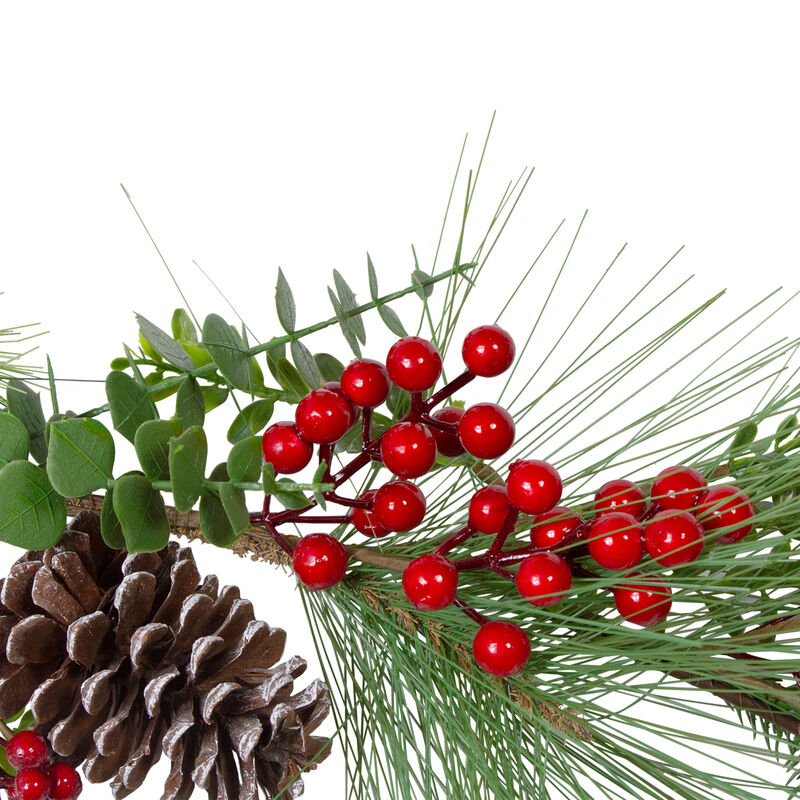 5' x 10" Berry Pine and Eucalyptus Artificial Christmas Garland - Unlit