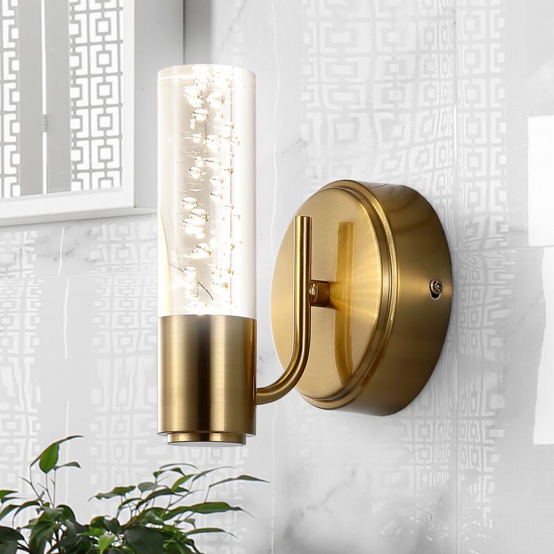 Bolha Minimalist Modern Bubble Acrylic/Iron Integrated LED Vanity Light
