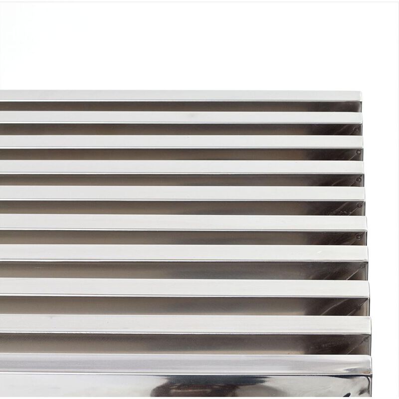 Modway Gridiron Medium Stainless Steel Bench