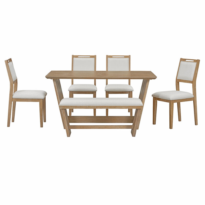 Merax 6-Piece Retro Dining Set