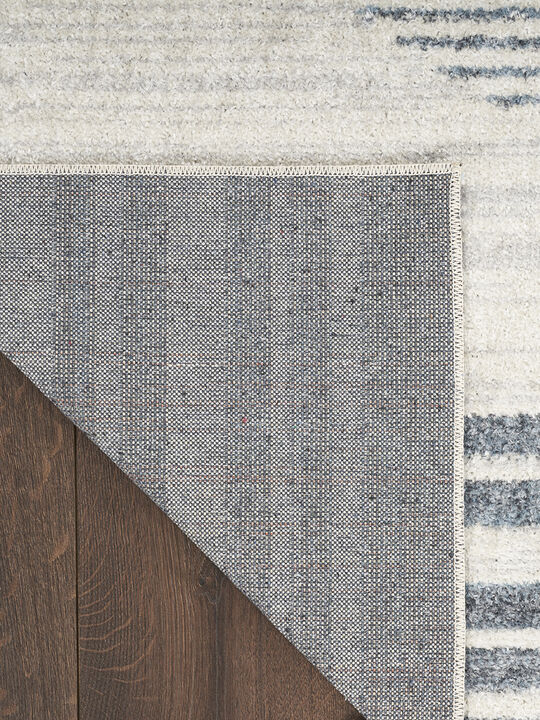 Astra Machine Washable ASW05 Ivory/Blue 9' x 12' Rug