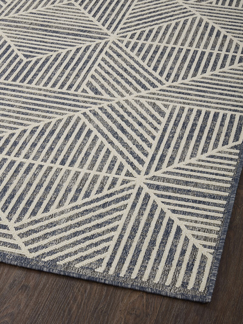 Rainier Denim/Ivory 9'2" x 12'2" Rug