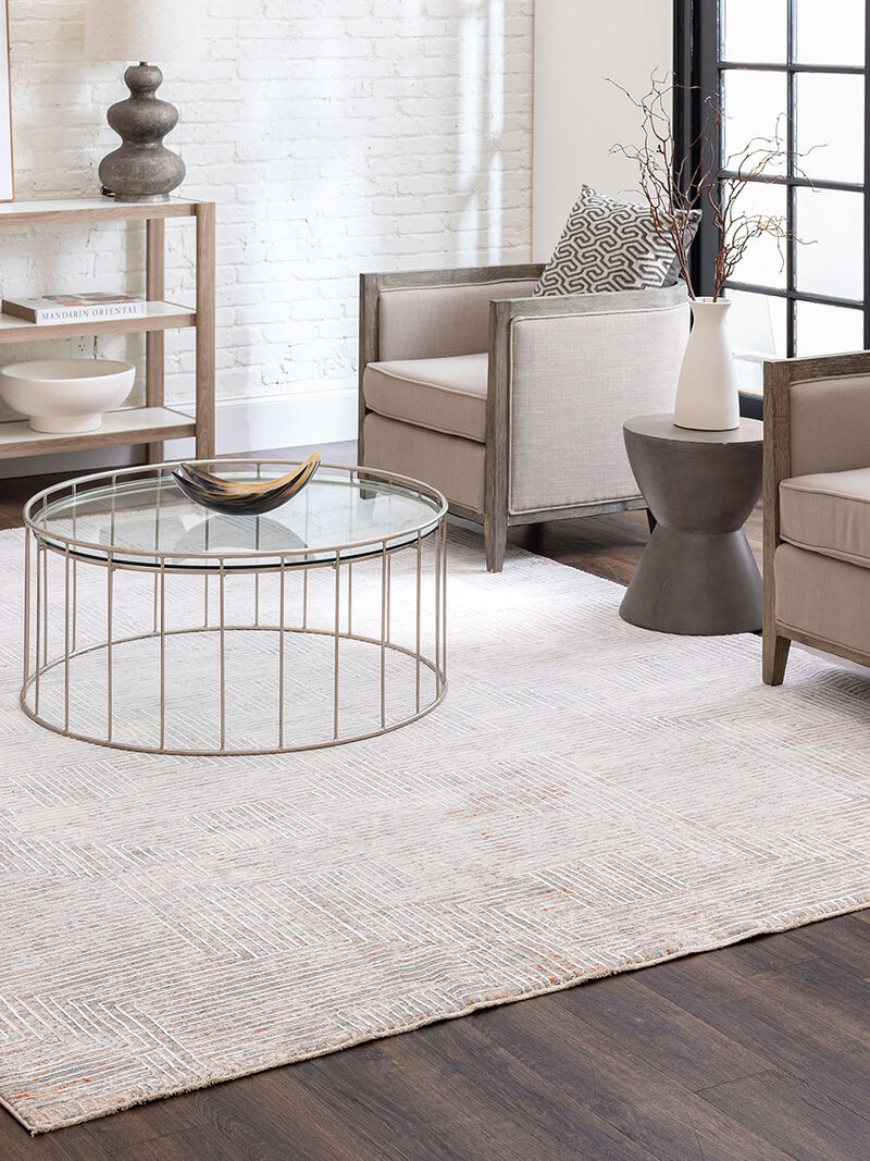 Solitude Plaza Dilao Dark Grey Beige 2' 7" X 7' 3" Rug