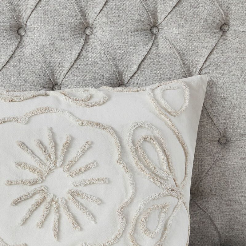 Gracie Mills Gertrude Medallion Chenille 3-Piece Duvet Cover Set