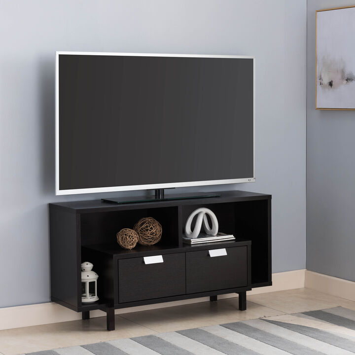 Red Cocoa 47.25"W U-Shaped Legs TV Stand with 2 Drawers