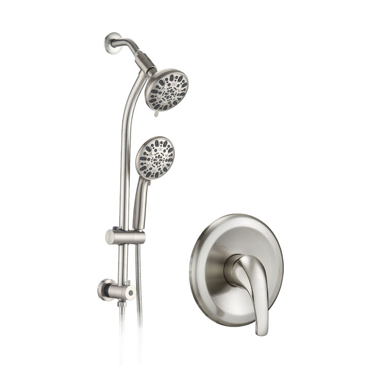 Stainless Steel Dual Shower Head Set