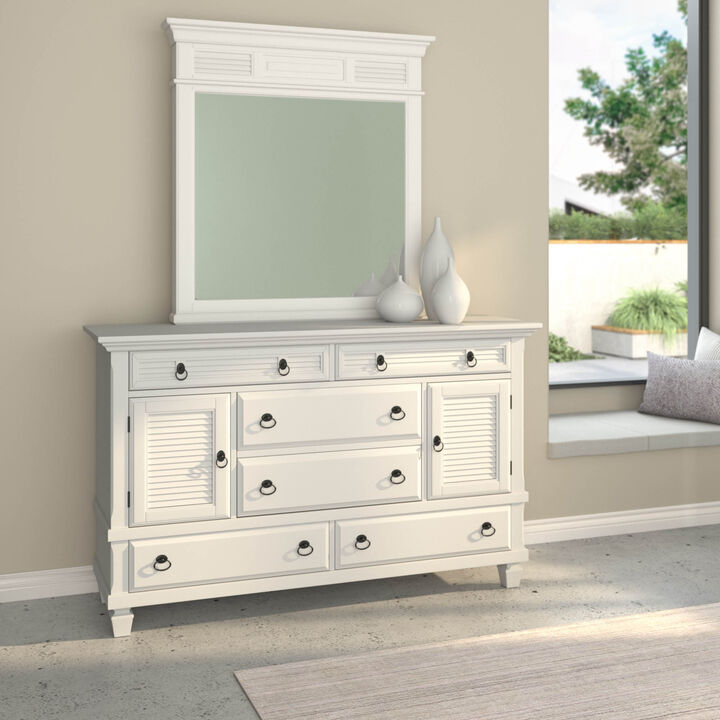 Winchester Mirror, White