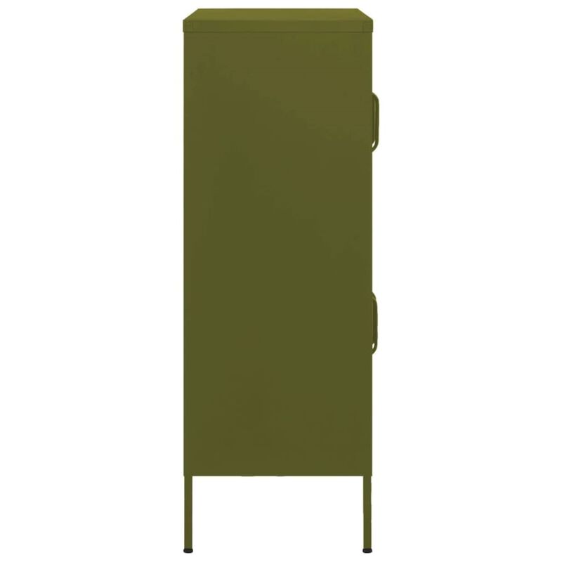 vidaXL Storage Cabinet 31.5"x13.8"x40" Steel