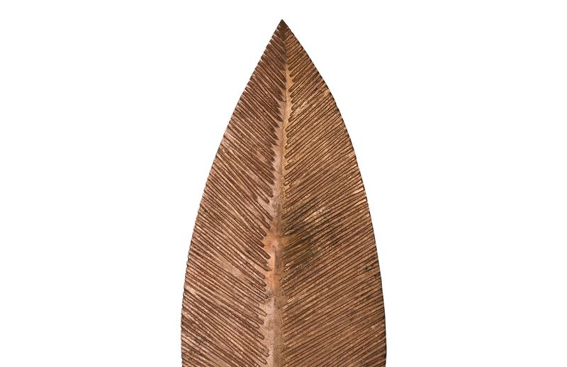 Large Carved Leaf on Stand