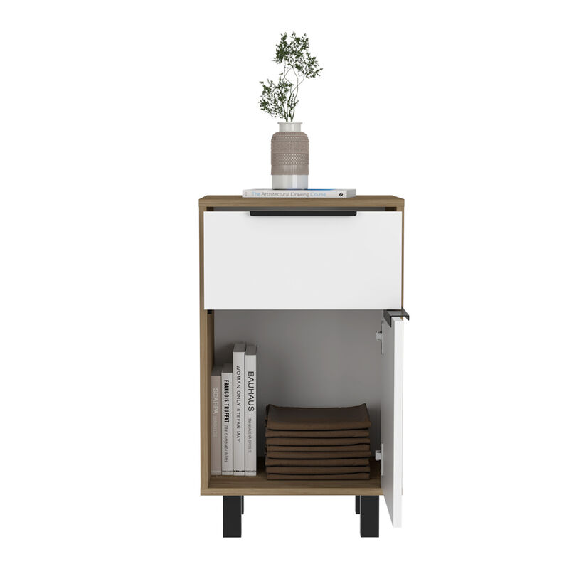 Streamdale Kaia Z Nightstand with Drawer, Cabinet, and Superior Top