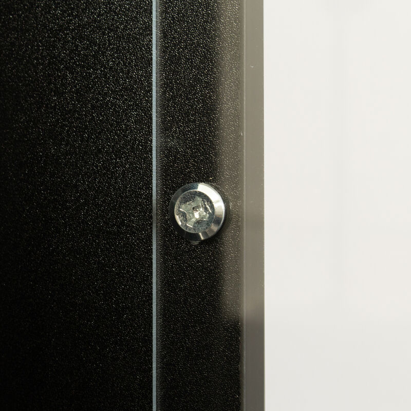 Side cabinet with aluminum strip lamp,